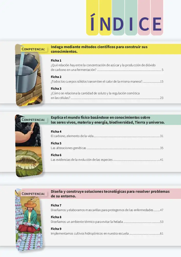 Página 3 de la vista previa de Ciencia y Tecnología 4: Fichas de autoaprendizaje a distancia