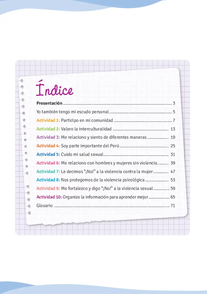 Página 3 de la vista previa de Un tiempo para mí 4: Cuaderno de trabajo de Tutoría