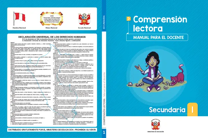 Página 1 de la vista previa de Comprensión lectora 1: Manual para el docente