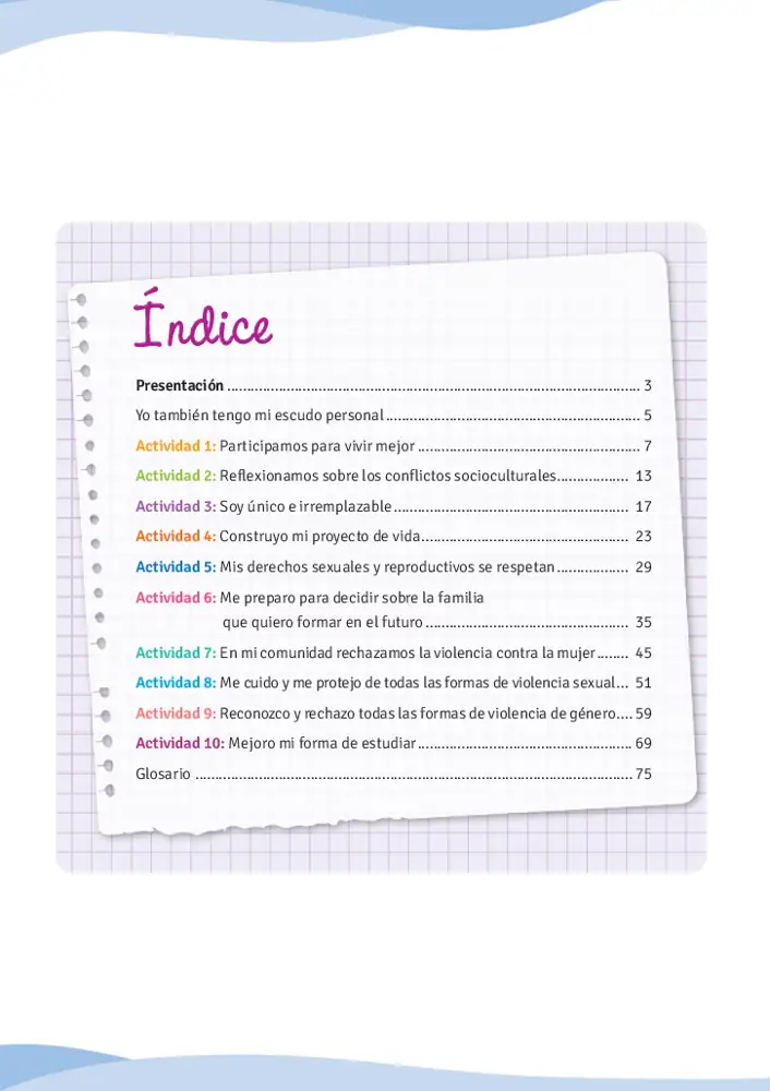 Página 3 de la vista previa de Un tiempo para mí 5: Cuaderno de trabajo de Tutoría