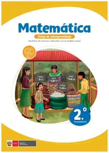 Página 1 de la vista previa de Matemática 2: Fichas de autoaprendizaje a distancia