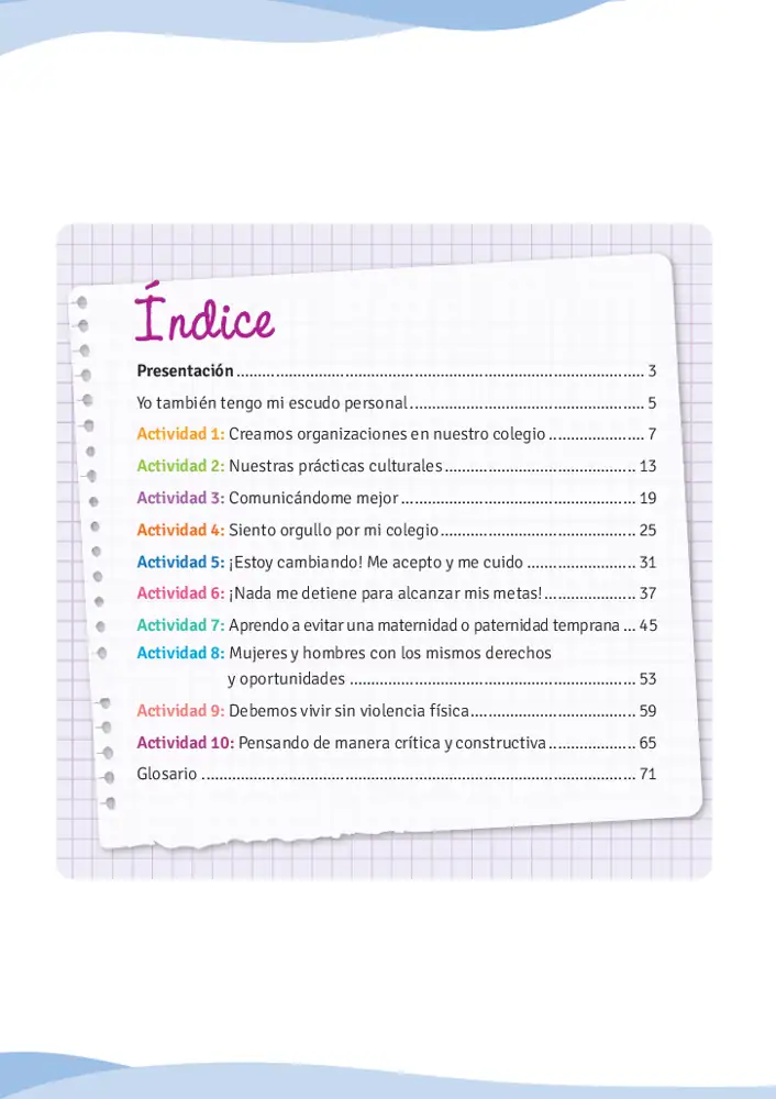 Página 3 de la vista previa de Un tiempo para mí 3: Cuaderno de trabajo de Tutoría