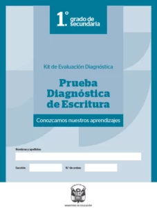 Prueba diagnóstica Escritura - Primero de Secundaria